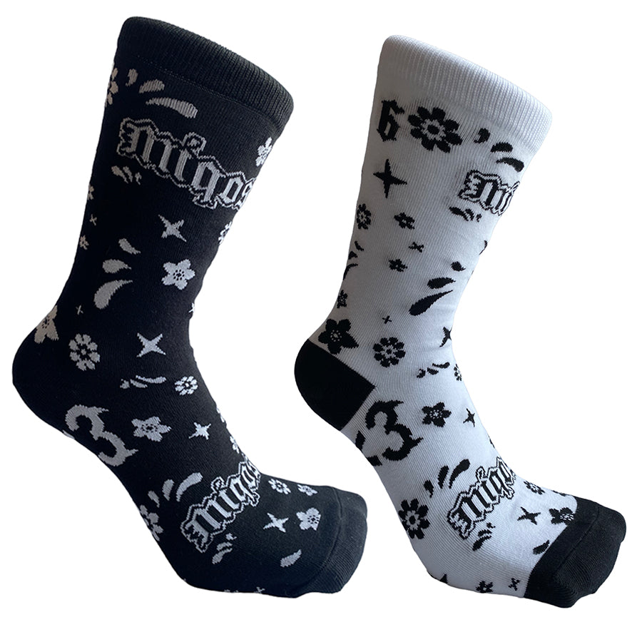 MiQo SOX Black / White 2-Pack-Bundle