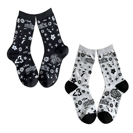 MiQo SOX Black / White 2-Pack-Bundle